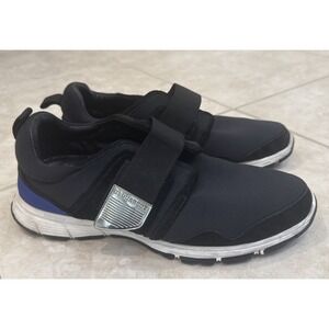 Dsquared2 Black Mesh Suede Men's Sneakers Metal Grip Strap‎ Euro 42 US 9 *See